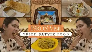 Visiting ISKCON Noida Temple || Sandhya Aarti ll Had Best Satvik Food