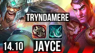 TRYNDAMERE vs JAYCE (TOP) | 1600+ games, 9/2/5, Dominating | KR Master | 14.10