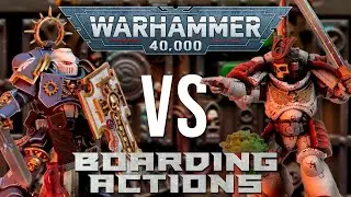Wir spielen Warhammer40K: Boarding Actions! Dark Angels vs Ultramarines mit@AdeptusGeilmann