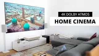 Traumhaftes Laser TV Setup im Wohnzimmer mit Dolby Atmos!