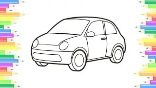 How to Draw an Easy Car | Step-by-Step Drawing Tutorial for Kids and Beginners 🚗