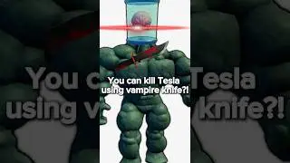 Killing Tesla with vampire knife only!?  (challenge)  #deadrails#roblox#shorts#gaming#smartgaudget