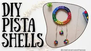Easy Colourful Wall Hanging Crafts using Pistashells|DIY Best Out Of Waste|Home Decoration ideas#diy
