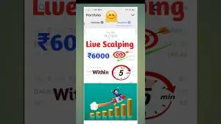 ₹6273 Profit 🤗Live Scalping Tuesday #Shorts Trading#Live trading