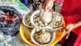 RAME POOLL!!! RELA ANTRI 2 JAM DEMI BAKSO Rp 5.000 PALING MURAH SE-INDONESIA, BAKSO TEMPURAN