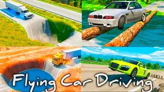 FLYING CAR DRIVING 3D 🚗💨 | Next Level Flying Car Gameplay | Real City Flight Challenge 2025 🔥