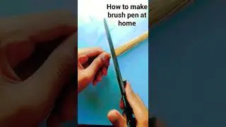 how to make paint brush at home #shorts #viral #paintbrush #artsandcrafts
