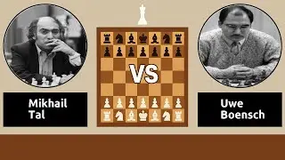 Mikhail Tal VS Uwe Boensch | 1974 | It - Halle (Germany)