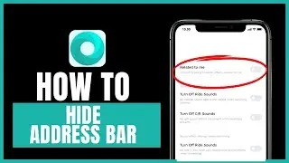 how to hide address bar in mint browser