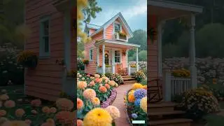 A Cozy Pink Tiny House Dream | Slow Living in a Fairytale Cottage Garden