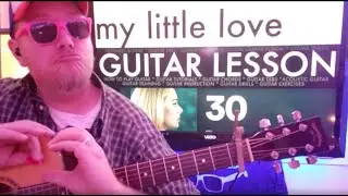 How To Play My Little Love - Adele guitar tutorial (Beginner Lesson!)