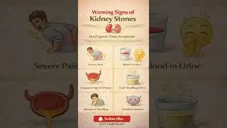 6 Early Warning Signs of Kidney Stones| Symptoms of Kidney Stones #healthylifestyle #kidneyhealth