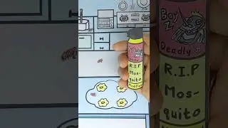 Exterminating the Fleas in Kitchen #paperanimation #paperstopmotion