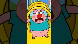 Daddy Pig is STUCK! 😱 Oh no! #shorts