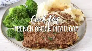 Pain de viande &agrave; l'oignon fran&ccedil;ais &agrave; la mijoteuse