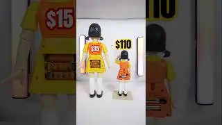 Squid Game $15 vs. $110 Young-Hee Doll #toys #netflix #doll #viralvideo