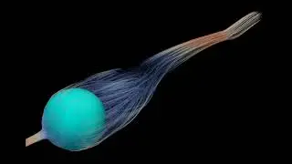 Flow past sphere, Re300 (streamlines)
