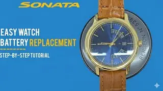Sonata Watch Battery Replacement Easy Tutorial