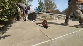 Timelapse: Concrete Pool Deck Lifted with PolyLevel | Rogers, AR