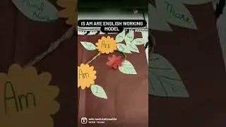 Is Am Are English project| English working model| To be verb English project #schoolproject #shorts