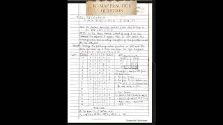 k - map practice question, with Donot care conditions  #shortfeed ytshorts