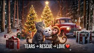 🐱🎄 Operation Christmas Rescue: Cat & Monkey&rsquo;s Mission of Love | Saving Stray Animals