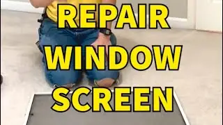 How to Repair a Torn Window Screen | Easy DIY Window Screen Replacement