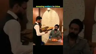Chinese Waitors using hooverboat🥗 #shorts #viral