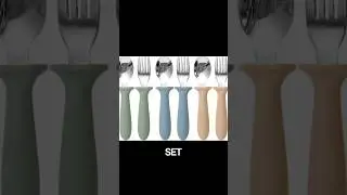 Toddler Utensils 6-Pack | Safe Stainless Steel Kids Fork & Spoon Set with Silicone Handle