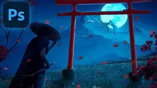 Photoshop tutorial - in samurai style | Dragon Slayer