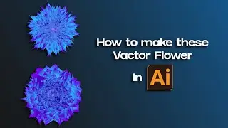 Create Vector Flower in Adobe Illustrator Step by Step | Illustrator Tutorial | GFXSLILLs