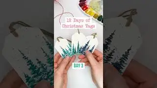 Day 3/12 of making Christmas tags! Customize these with whatever colors you want!