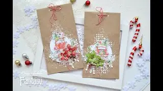 #dies_Fantasy Декор подарочных пакетов Мастер-класс Скрапбукинг