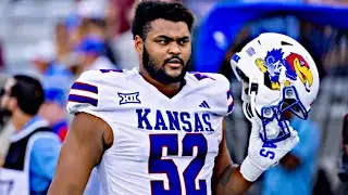 Logan Brown College Football Highlights💥| Kansas Tackle | NFL Draft Film