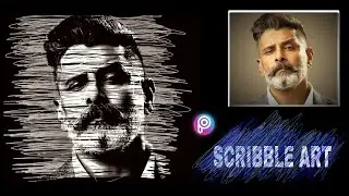 PICSART SCRIBBLE ART EDITING TUTORIAL | PICSART EASY EDITING | AZ STUDIO