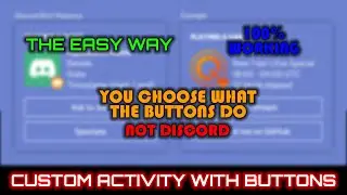 Custom Activity On Discord | With Buttons!!! | RPC With Buttons | Easy Peasy | iPuppy Tech