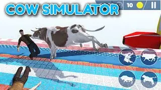 🐮 GT Animal Cow Stunt Race Simulator - Android Gameplay #1