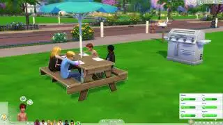 SIMS 4 DOING HOMEWORK IN KIDS CAMP