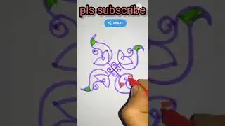 #4*4chukkala muggulu !easy beautiful designs! chinna chinna rojuvaari muggulu #simple rangolies!
