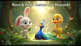 Roro and Dodo Rescue an Injured Peacock | A Heartwarming Jungle Tale | Jungle Tales TV