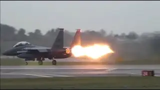 F15 Takeoff Goes Wrong