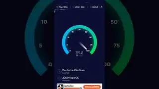 Wifi 6 Internet Speedtest. (Fiberglas basic 300 Mbit/s)