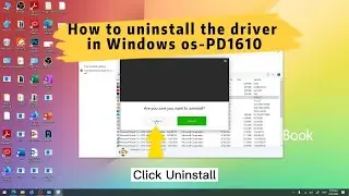 How to Uninstall the Driver in Windows OS