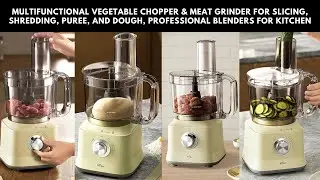 Bear Food Processors, 800w Multifunctional Vegetable Chopper & Meat Grinder  Best Vegetable Chopper