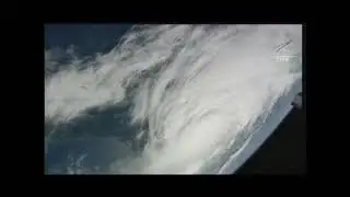Satellite image of Hurricane Idalia shot from ISS