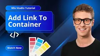 Учебное пособие по Wix Studio &mdash; Как добавить ссылку в контейнер
