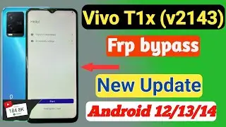 Vivo T1x frp bypass// Vivo frp bypass Setting not open// Vivo Frp bypass New Method// vivo T1x Frp