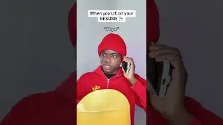 Когда ты врёшь в своём резюме 😂