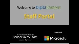 Digitacampus Staff Portal - Campus Management System Solution for School and College