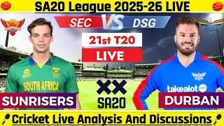 Durban Super Giants vs Sunrisers Eastern Cape LIVE | SA20 21st Match